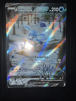 2021 Pokemon Evolving Skies Glaceon V 175/203 Alt Art Alternate Full Art ❄🦊✨ - Image 1