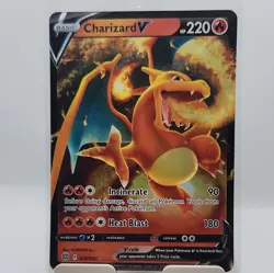 2022 Pokemon SWSH Brilliant Stars #017 Charizard V - Image 1