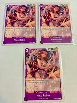 3x Nico Robin (OP09-071) - Emperors in the New World: 2nd Anniversary Promo NM - Image 1