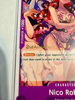 3x Nico Robin (OP09-071) - Emperors in the New World: 2nd Anniversary Promo NM - Image 2
