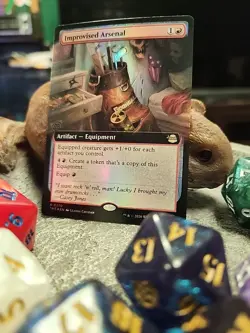 MTG Improvised Arsenal - Extended art foil - Teenage Mutant Ninja Turtles #0270 - Image 2