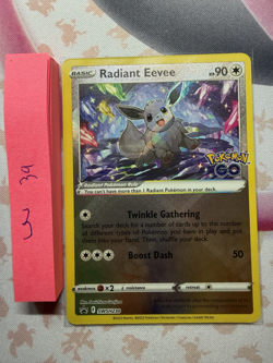 Pokemon TCG Radiant Eevee SWSH230 Rare Holo NM - Image 1