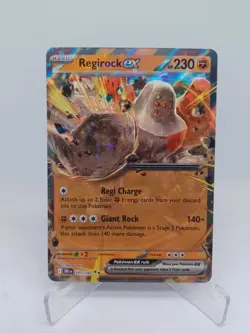 Regirock EX Double Rare Holo Pokemon TCG SV Destined Rivals 101/182 Card - Image 1
