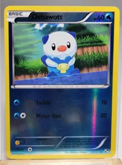 Oshawott 27/114 C Black & White Pokemon Reverse Holo - Image 1
