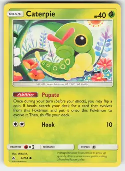 Caterpie 2/214 Common Unbroken Bonds Pokemon Near Mint - Image 1