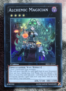 YU-GI-OH! ALCHEMIC MAGICIAN - REDU-EN047 - SUPER RARE (1ST EDITION NM/M) - Image 1