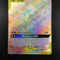 Moltres & Zapdos & Articuno 69/68 Pokemon Hidden Fates Holo Full Art Card - Image 3