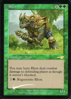 Rhox - Foil - Nemesis - Magic the Gathering MP - Image 1