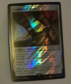 Trailblazers Boots Surge FOIL NM FINAL FANTASY VII FFVII Magic the Gathering MTG - Image 1