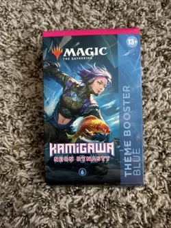 Magic The Gathering Kamigawa Neon Dynasty Blue Theme Booster Wizards of the Coas - Image 1
