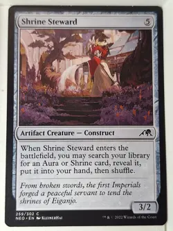 Shrine Steward - Kamigawa: Neon Dynasty - Magic the Gathering MTG Nice! - Image 1