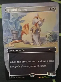 *FOIL* Helpful Hunter (895) Secret Lair Cats Are Better NM M MTG - Image 1