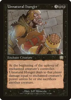 Unnatural Hunger 1x MtG Mercadian Masques MMQ SP/NM - Image 1