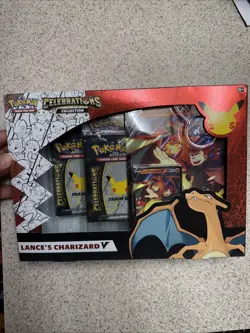 Pokemon TCG Celebrations Collection Lance's Charizard V Box 820650101625 - Image 1