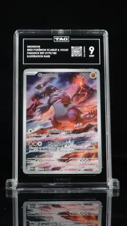 2023 Pokemon SV Paradox Rift Groudon 199/182 - TAG 9 - IR Illustration Rare - Image 1