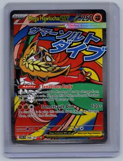 Mega Hawlucha ex 268/217 Mega Attack Rare Ascended Heroes Pokemon Near Mint - Image 1