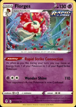 Florges 073/203 Holo R Pokemon Evolving Skies - Image 1