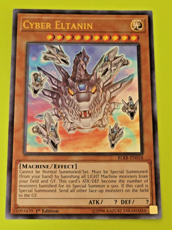 Yu-Gi-Oh Cyber Eltanin 1st Edition Ultra Rare BLRR-EN018 High grade - Image 1