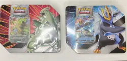 NEW/SEALED Tyranitar & Empoleon V Strikers Tin Pokemon TCG (Evolving Skies) - Image 1