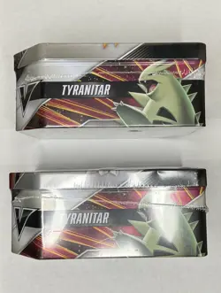 NEW/SEALED Tyranitar & Empoleon V Strikers Tin Pokemon TCG (Evolving Skies) - Image 3