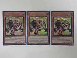 Yugioh - Test Bear x 3 - 1st Edition Ultra Rare LP - Free Holo Card - Image 1