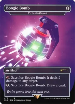 Pyrite Spellbomb "Boogie Bomb" - Extended Art Secret Lair NM MTG - Image 1