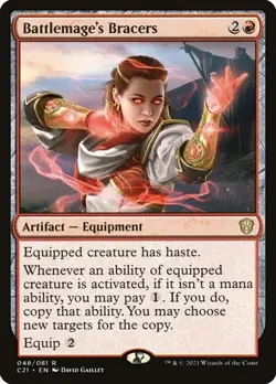Battlemage's Bracers C21 NM MTG - Image 1