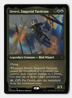 Derevi, Empyrial Tactician (Foil Etched) 518 Commander Legends MTG Foil NM - Image 1
