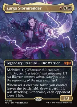 Zurgo Stormrender - Extended Art TDC NM MTG - Image 1