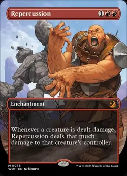 Repercussion - Extended Art WOT NM MTG - Image 1