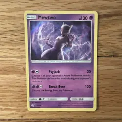 Pokemon TCG Mewtwo 12/18 SM - Detective Pikachu Holo English - Image 1