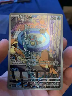 Pokemon Squirtle 148/142 Sv07 Stellar Crown Holo Illustration Rare 2024 Eng - Image 4