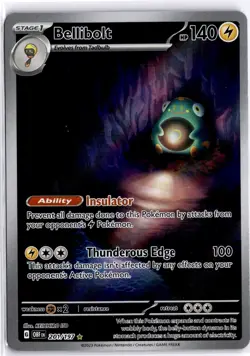 Pokemon TCG Scarlet & Violet Obsidian Flames Bellibolt 201/197 Illustration Rare - Image 1