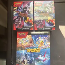 Pokemon TCG booster bundle lot of 3. Destined rivals x2 and 1 surging sparks 🔥 - Image 1