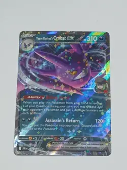 Team Rocket's Crobat ex 122/182 Double Rare S&V: Destined Rivals Pokemon TCG NM - Image 2