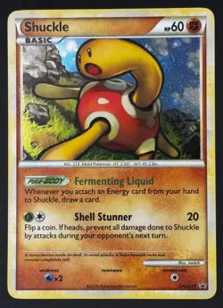 Pokemon TCG: Shuckle - HGSS15 Black Star Promo [NM-/LP+] with Neck Swirl🌀 - Image 1