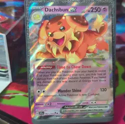 Pokemon Dachsbun ex Double Rare Full Art Holo 067/142 SV07 Stellar Crown English - Image 1