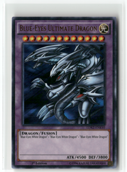 2x Blue-Eyes Ultimate Dragon LDS2-EN018/LDK2-ENK40 Ultra 1st Ed LP - Image 3