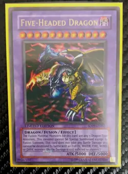 Yu-Gi-Oh! Five-Headed Dragon - SD09-ENSS1- Ultra Rare - Limited Edition LP! - Image 1