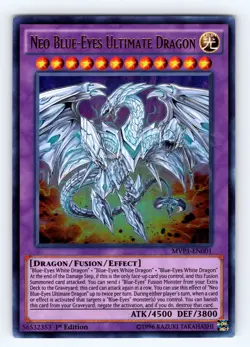 Yugioh Neo Blue-Eyes Ultimate Dragon MVP1-EN001 Ultra Rare - NM 💎 - Image 1
