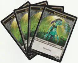 ✪ 4 MAGIC The Gathering SHAPESHIFTER Creature Token PLAYSET C15/EN NM/EX - Image 1