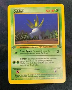 Oddish 58/64 1st Edition - LP - Pokemon Card - Jungle - Image 1