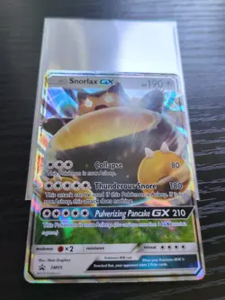 Snorlax GX SM05 Black Star Promo Holo Pokemon Card - Image 1