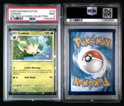 Leafeon PSA 9 2025 PRE Tech Sticker Collection #170 Pokemon Card Prismatic - Image 1
