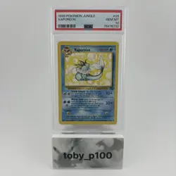 Pokemon Vaporeon 28/64 Jungle TCG 28 Nintendo 1999 #28 - POP 132 - PSA 10 - Image 1