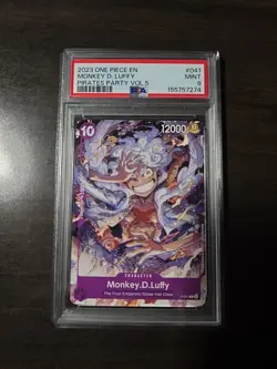 2023 ONE PIECE MONKEY D. LUFFY GEAR 5 PIRATE PARTY VOL. 5 PSA 9 P-041 English - Image 1