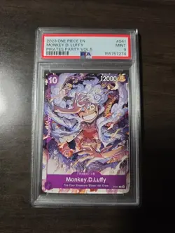 2023 ONE PIECE MONKEY D. LUFFY GEAR 5 PIRATE PARTY VOL. 5 PSA 9 P-041 English - Image 2
