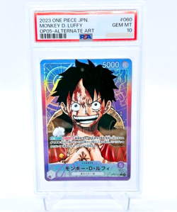 PSA 10 Monkey D Luffy OP05-060 One Piece Alternate Leader Alt Art Japan In Stock - Image 2
