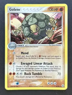 Golem 6/92 Holo Rare EX Legend Maker Pokemon Card MP - Image 1