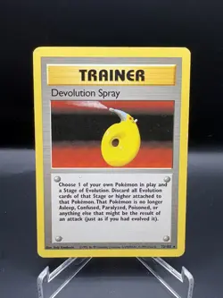 Pokemon Card - Devolution Spray Base Set Unlimited 72/102 Rare LP - Image 1